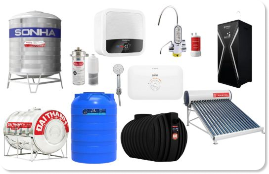 Danh mục thiết bị nước và bồn nước TDM Tuấn Đức